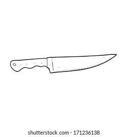 cuchillo de cocina de dibujos animados