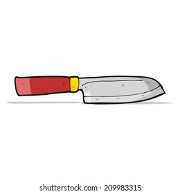 cuchillo de cocina de dibujos animados