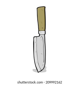 cartoon kitchen knife