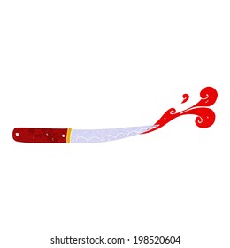 corte de cuchillos de cocina de dibujos animados