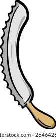 Cartoon Küche Messer Messer Vektor Utensil Illustration Symbol 