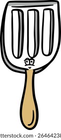 Ilustração de vetor de utensílios de cozinha de desenhos animados