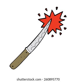cuchillo de caricatura