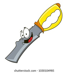 cartoon knife, vector illustration