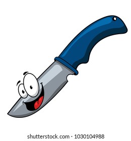 cartoon knife, vector illustration