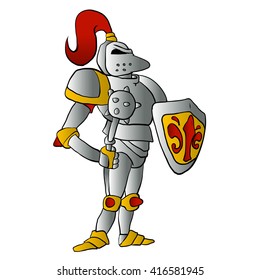Cartoon knight 
