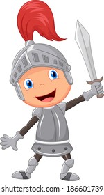 Cartoon Knight Boy