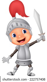 Cartoon Knight Boy