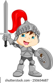 Cartoon Knight Boy