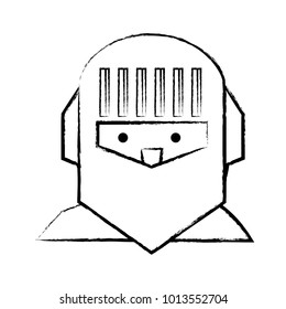 cartoon knight icon 