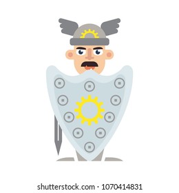 cartoon knight vector