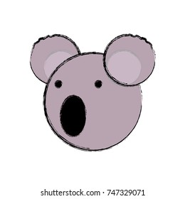 cartoon koala icon 