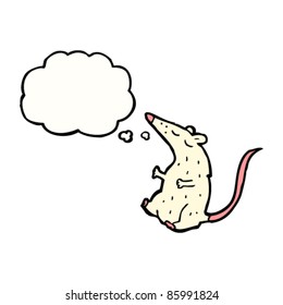 cartoon lab rat with thought bubble cartoon lab rat with thought bubble