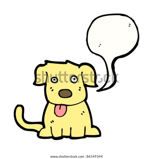 Cartoon Labrador Puppy Stock Vector (Royalty Free) 86549344