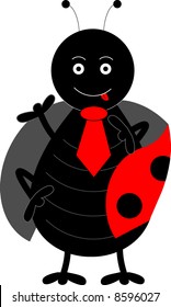 Cartoon lady bug