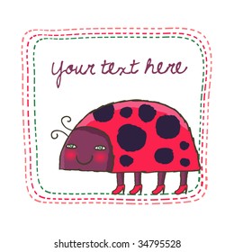 cartoon ladybird background