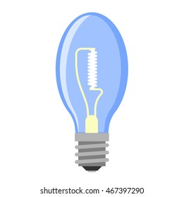 Cartoon lamp electric and bright cartoon interior light tool flat vector