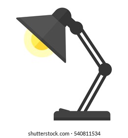 Cartoon lamp vector illustration.