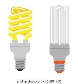 Cartoon lamps electric and bright cartoon interior light tool flat vector