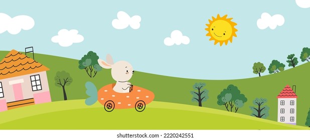 77 Bunny Carrot Cartoon Driving Images, Stock Photos & Vectors |  Shutterstock