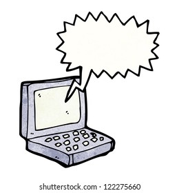 cartoon laptop computer