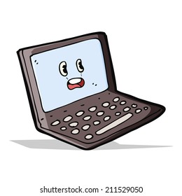 Cartoon Laptop Computer Stock Vector (Royalty Free) 211529050 ...