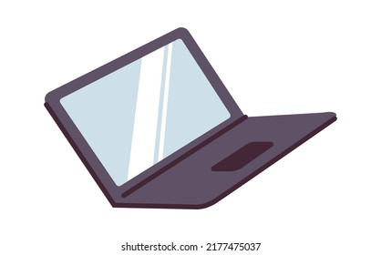 Cartoon laptop icon. Vector illustration