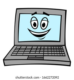 Laptop Cartoon Images, Stock Photos & Vectors | Shutterstock