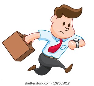 cartoon late of work