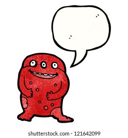 cartoon laughing alien