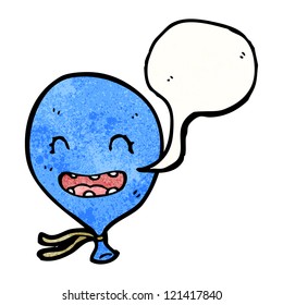 cartoon laughing balloon character