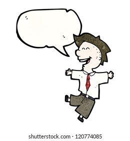 cartoon laughing boy