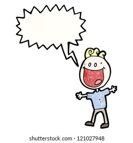 cartoon laughing boy