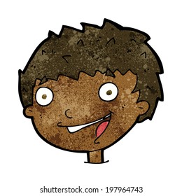 caricatura de un niño riéndose