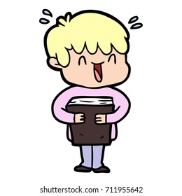 cartoon laughing boy