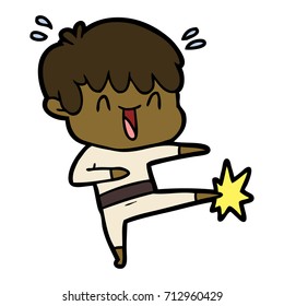 cartoon laughing boy