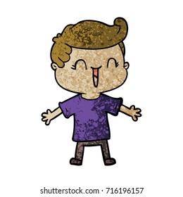 Cartoon-Lachen-Junge