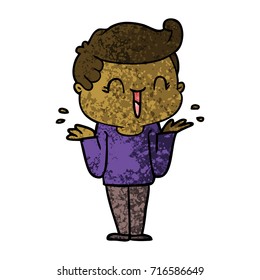 cartoon laughing boy
