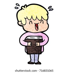 cartoon laughing boy