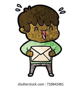 caricatura de un niño riéndose