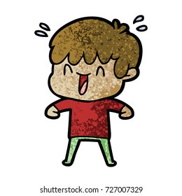 Cartoon-Lachen-Junge
