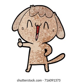 cartoon laughing dog