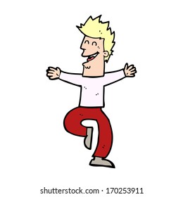 cartoon laughing man
