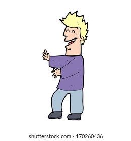 cartoon laughing man