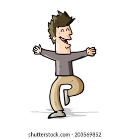 Cartoon Lachen Mann