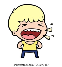 cartoon laughing man