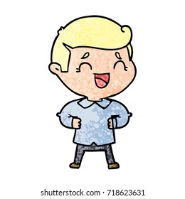 cartoon laughing man