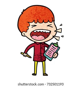 Cartoon Lachen Mann
