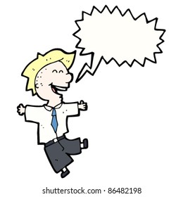 Cartoon-Lachen-Schüler