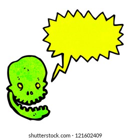 cartoon laughing skull